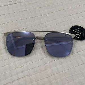 Quay Australia Sunglasses in the style private eye in the color blue. Brand New!